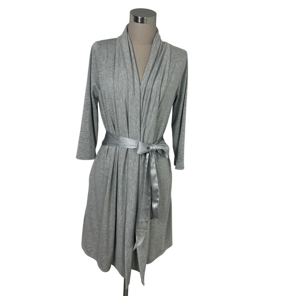 Fleurt Lingerie Other - Fleur't Iconic Lingerie Robe Heather Gray Belted Pockets‎ Small/Medium S/M $110